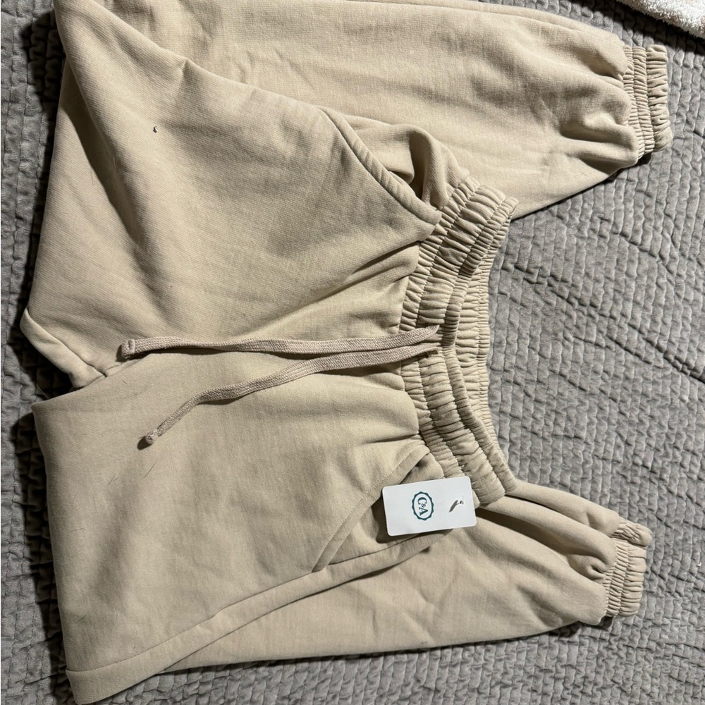 Tan sweatpants